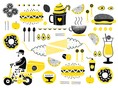 Graphic Design for Milk Tea Shop design illustrations