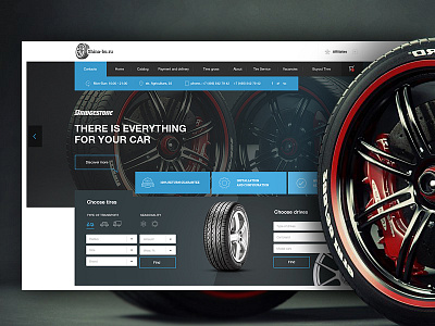 Tires Catalog UI design e commerce tires ui ux web