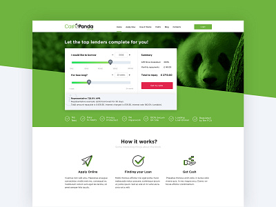 CashPanda | Loan Website UI Design