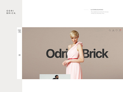OdriBrick | Luxury Clothes Ecommerce branding clothes shop creative ecommerce luxury minimal shop ui design ux design web design website design