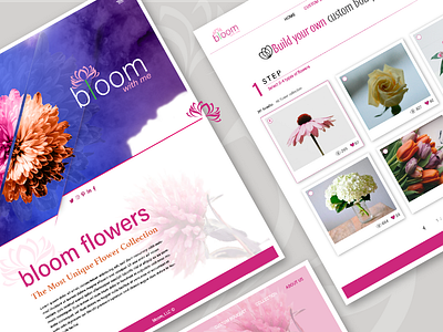 Flower Shop Website app art direction branding design layout design mobile app photoshop typography ui ux uxui design vector visual communication website website design