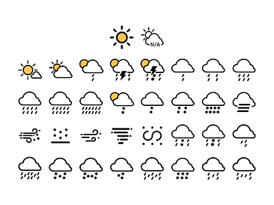 Weather icon ui 天气应用
