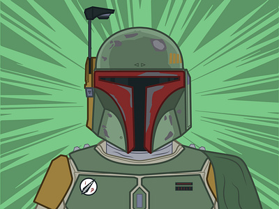 Boba Fett boba fett bounty hunter empire strikes back illustration mandalorian mando star wars star wars day