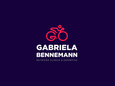 Gabriela Bennemann Nutrição Clínica & Esportiva bike branding design fitness fruit grid icon logo nutritionist