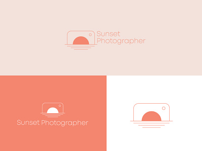 Sunset Photographer brand branding design graphic design logo logodesignersclub logodesigns logomark