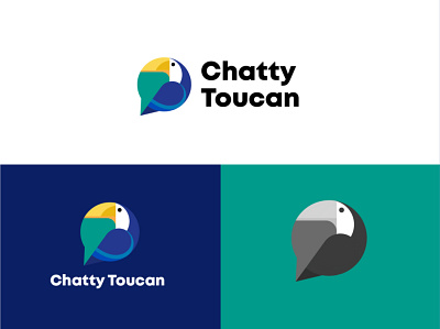 Chatty toucan brand branding design graphic design graphicdesign logo logodesign logodesignersclub logodesigns logomark