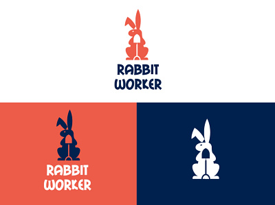 Rabbit Worker brand branding design graphic design graphicdesign illustration logo logodesign logodesignersclub logodesigns logomark