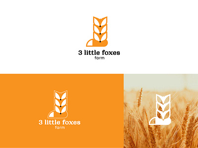 3 little foxes farm brand branding design graphic design logo logodesign logodesigner logodesignersclub logodesigns logomark