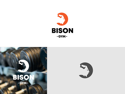 Bison Gym brand branding design graphic design gym gym logo logo logomark