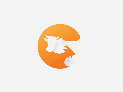 Cow n goat brand design graphicdesign illustration logo logodesignerclub logodesigns