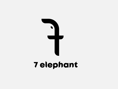 7 elephant graphicdesign logo logo design