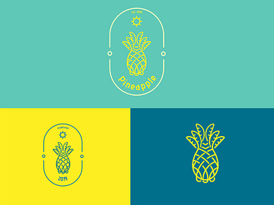 Pineapple Logo Design brand branding design graphic design graphicdesign illustration logo logodesign logodesignersclub logomark