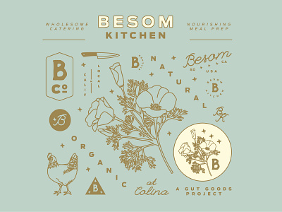 Besom Kitchen Branding branding food kitchen