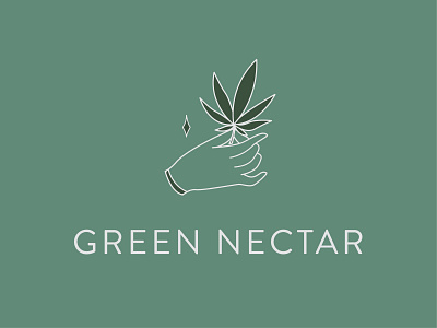 Green Nectar - 01 branding cannabis design illustration