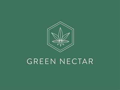Green Nectar - 02 branding cannabis design illustration
