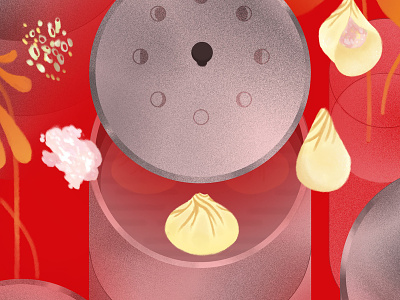 Lunar New Year 2019 art design editorial illustration