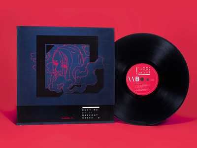 Mitski Album, Redesign | Front + Vinyl Label branding design illustration music packaging