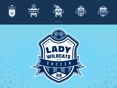 Lady Wildcats Soccer branding flat logo sports sports logo vector