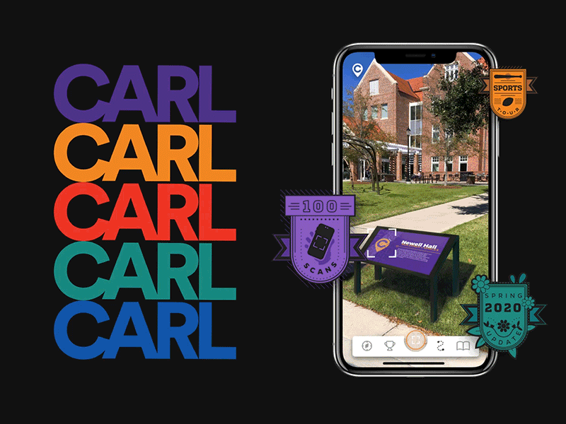 CARL App | AR Mockups + Badges aftereffects animation ar augmented reality badge design icon illustrator motion ui ux