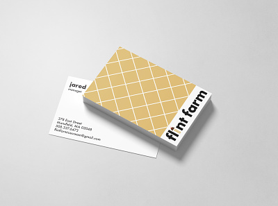 Flint Farm Business Card brand brand design brand identity branding business card graphic design logo logo design logodesign print