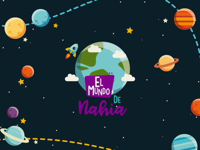 El mundo de Nahia branding design graphic illustration logo vector