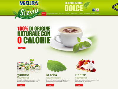 Misura Stevia awwwards design green misura stevia ui web website