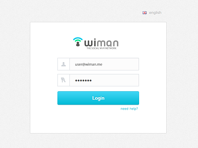 Wiman Registration Wizard | Login dailyui flat form login multistep registration social ui web wi-fi wiman wizard