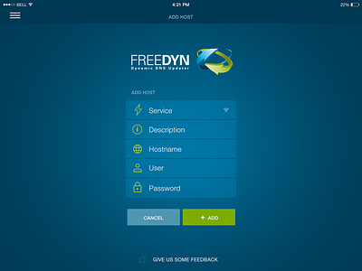 Freedyn Ipad Add Host