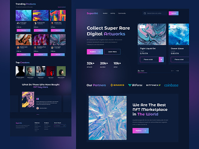 NFT Landing Page Website by Salung Prastyo for Ailee Studio on Dribbble