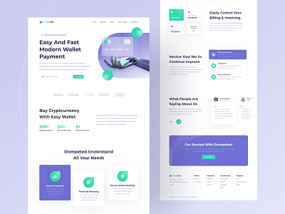 Dompeted - Digital Payment Landing Page