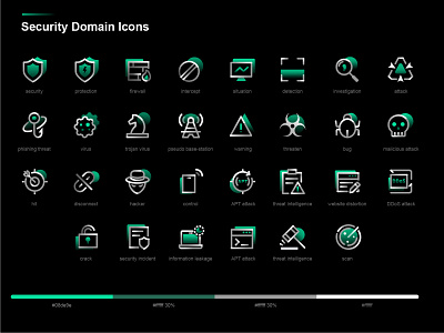 Security Domain Icons Design1216 design iconography icons illustration ui website