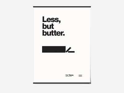 Less, but butter. — Diet Rams