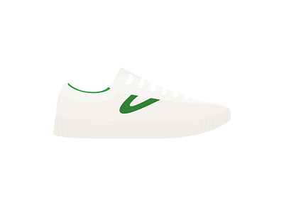 Tretorn Nylite Plus art green illustration nylite nylite plus sneakers tennis tretorn vector vintage white