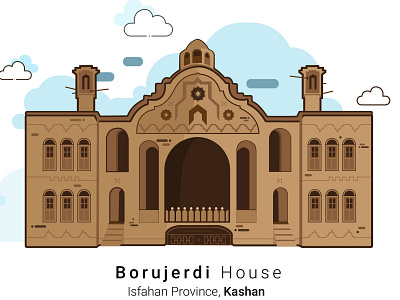 Borujerdihaa House graphic design illustration vector