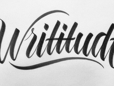 Writitude brushpen calligraphy lettering