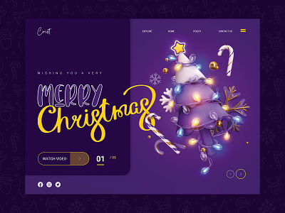 Believe in the magic of Christmas <3 3d animation branding graphic design motion graphics ui
