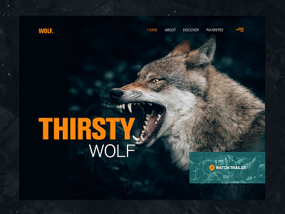 Thirsty wolf! design