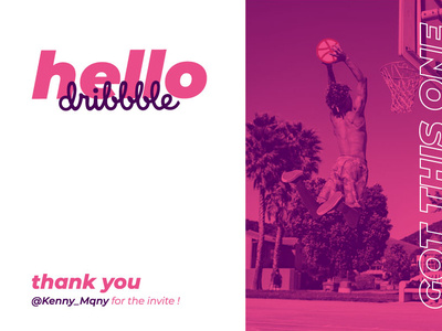 Hello Dribbble! basketball design graphic hello hello dribbble invite shot