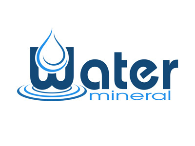 logo for mineral water illustration logo mineral vector water