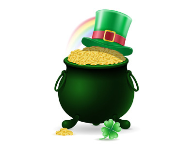 saint patrick's day set icons