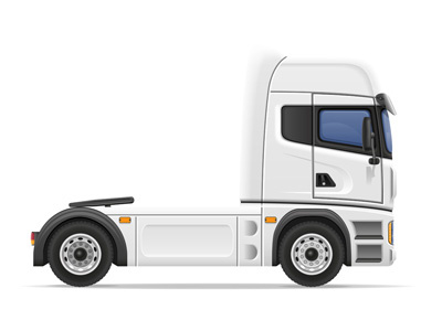 truck semi trailer vector illustration