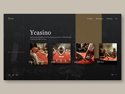 Ycasino website concept