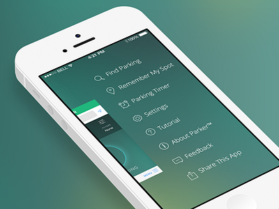 iOS 7 Menu app ios7 menu slide ui