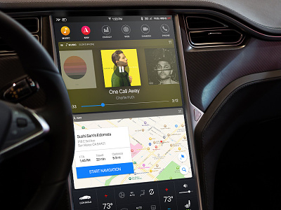 Tesla Dashboard Redesign concept dashboard redesign tesla ui