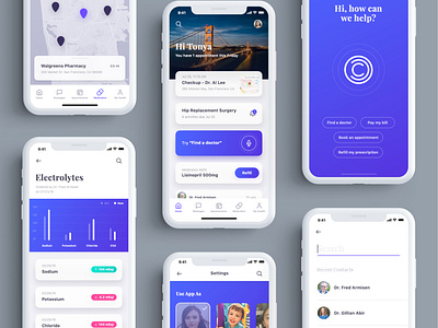 Healthcare App by Alex Huang for Y Media Labs on Dribbble
