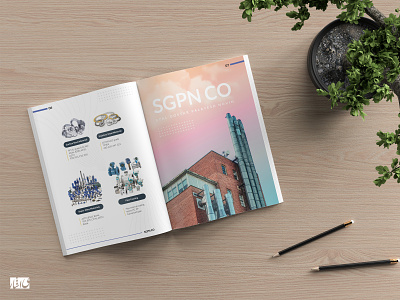 SGPN CO branding catalog illustrator office set