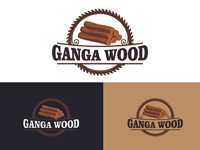 Ganaga Wood logo logo logo design logodesign logotype newlogo newlogodesign timber timberlogo timbers