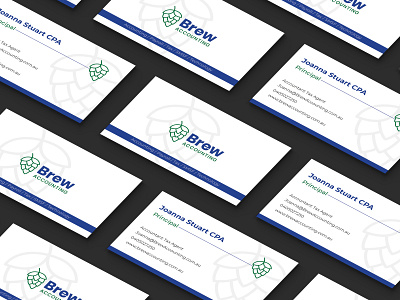 Brew Accounting_Business Card business card corporate stationary design law law firm stationary