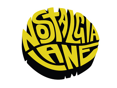 Nostalgia Lane Logo - 2018 1970s 70s design logo logo design logodesign logotype typography vector