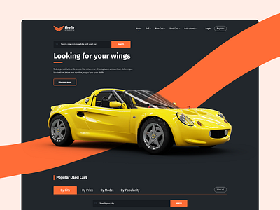Firefly - New/used Car Website Concept